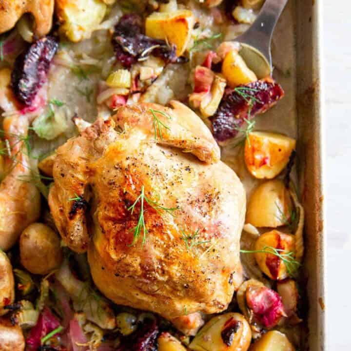 Sheet Pan Cornish Game Hens