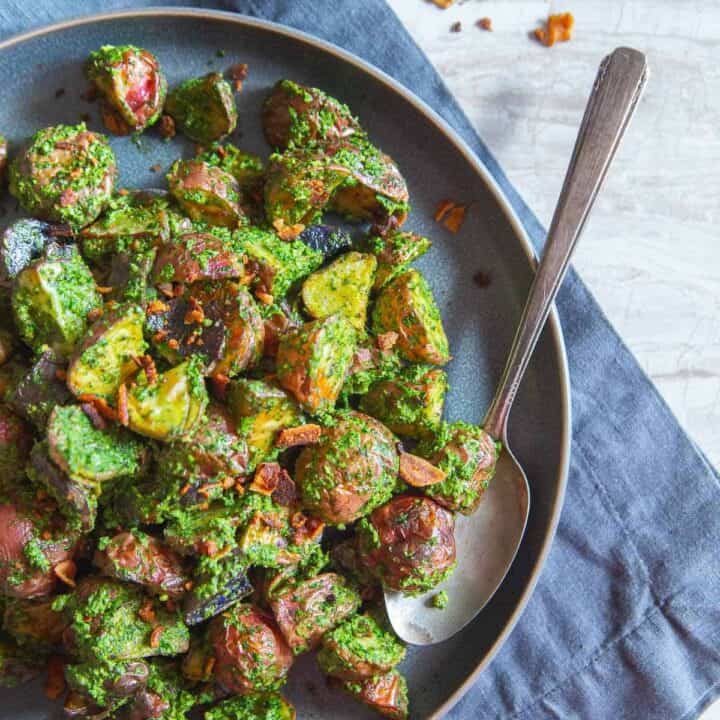 Roasted Pesto Potatoes