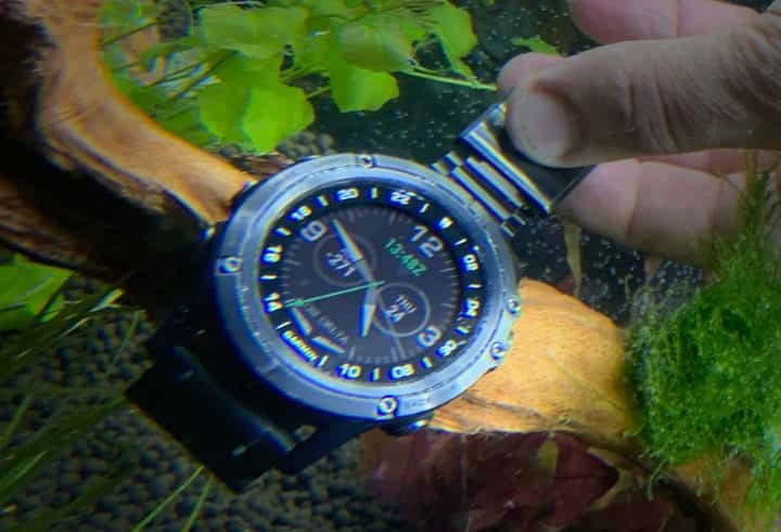 Garmin Forerunner 735XT watch underwater