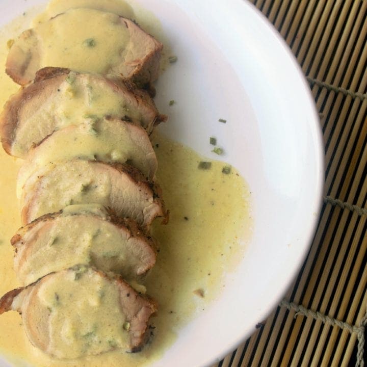 Pork Tenderloin with Mustard Cream Sauce