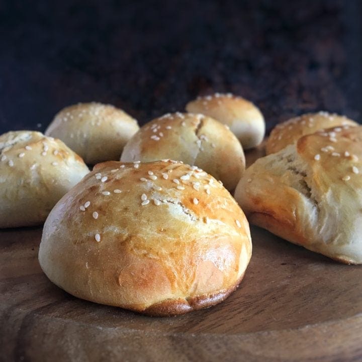 Quick Brioche Burger Bun Recipe