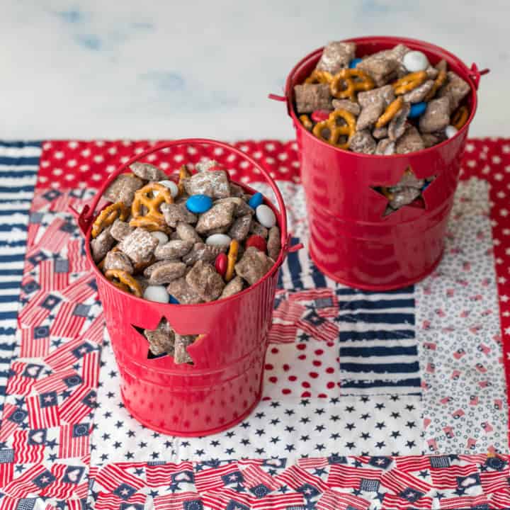 4th of July Puppy Chow