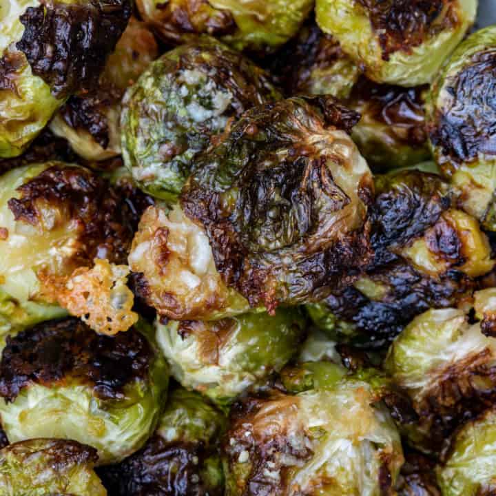 Smashed Brussels Sprouts with Parmesan