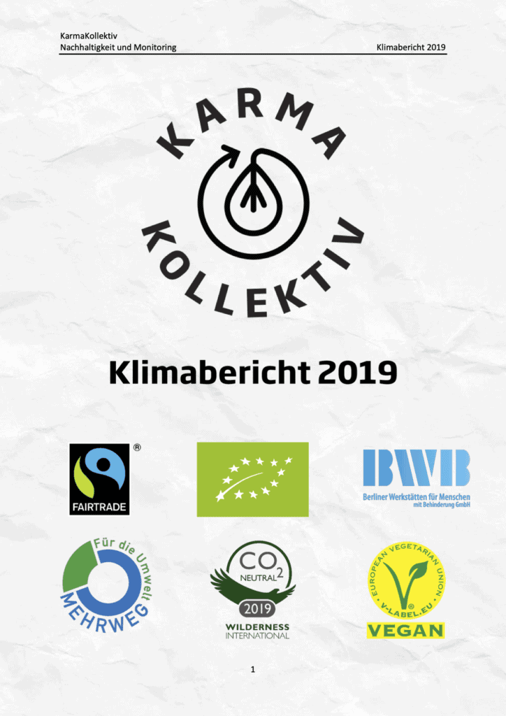 KarmaKollektiv Klimabericht. CO2-Neutrale Produktion von Bio Tee und Bio Kaffee