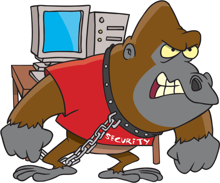 security-cartoon Digital security cartoon