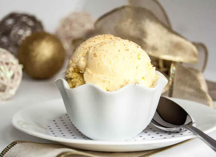 Egg Nog Ice Cream with Hot Buttered Rum Sauce The Merchant Baker