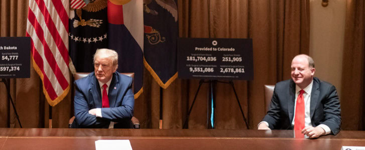 Governor Jared Polis with President Donald Trump