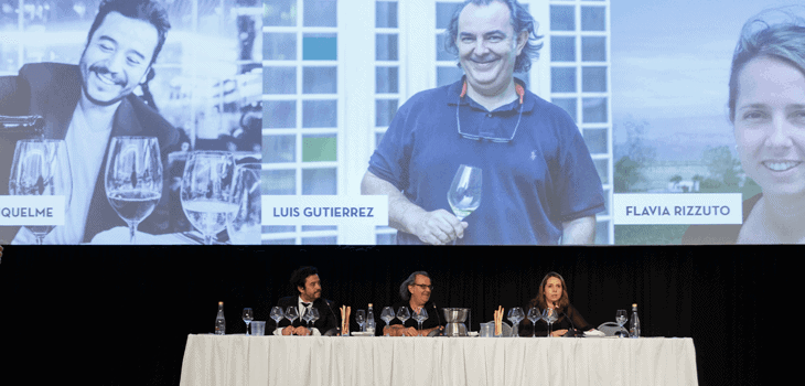 Héctor Riquelme, Luis Gutiérrez y Flavia Rizzutto fueron los encargados de dirigir la cata de 42 etiquetas argentinas.