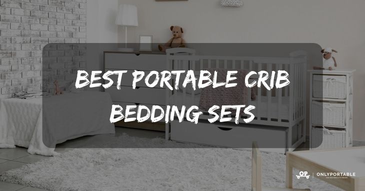 This set features a print of safari animals with a taupe. top 20 best portable crib bedding sets