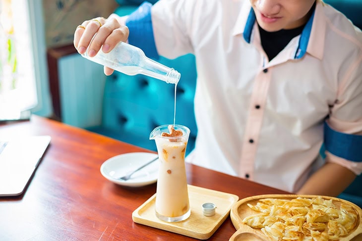 iced tea with milk iced tea with milk