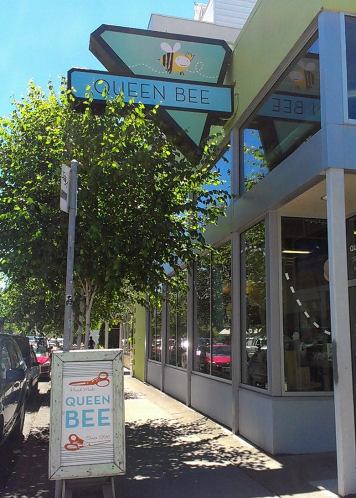 Queen Bee creations storefront | N Williams AVE Portland, Oregon