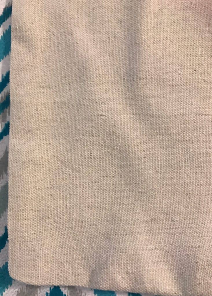Pressed product - faux linen shade