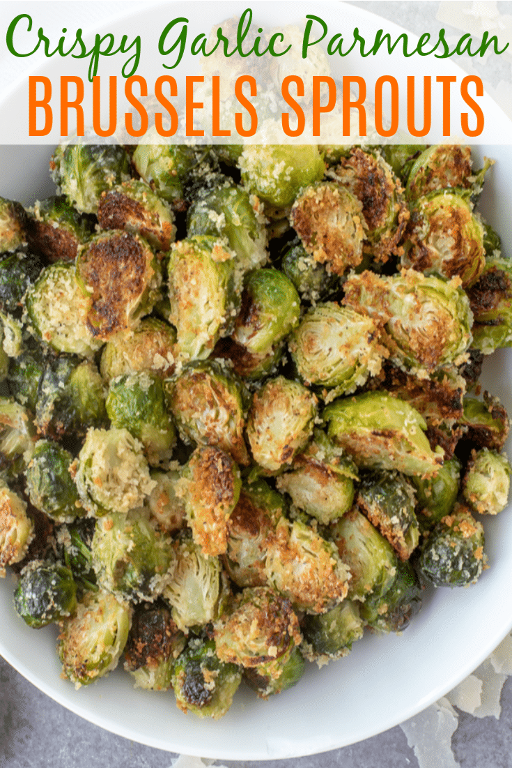 Crispy Garlic Parmesan Brussels Sprouts With Peanut Butter On Top