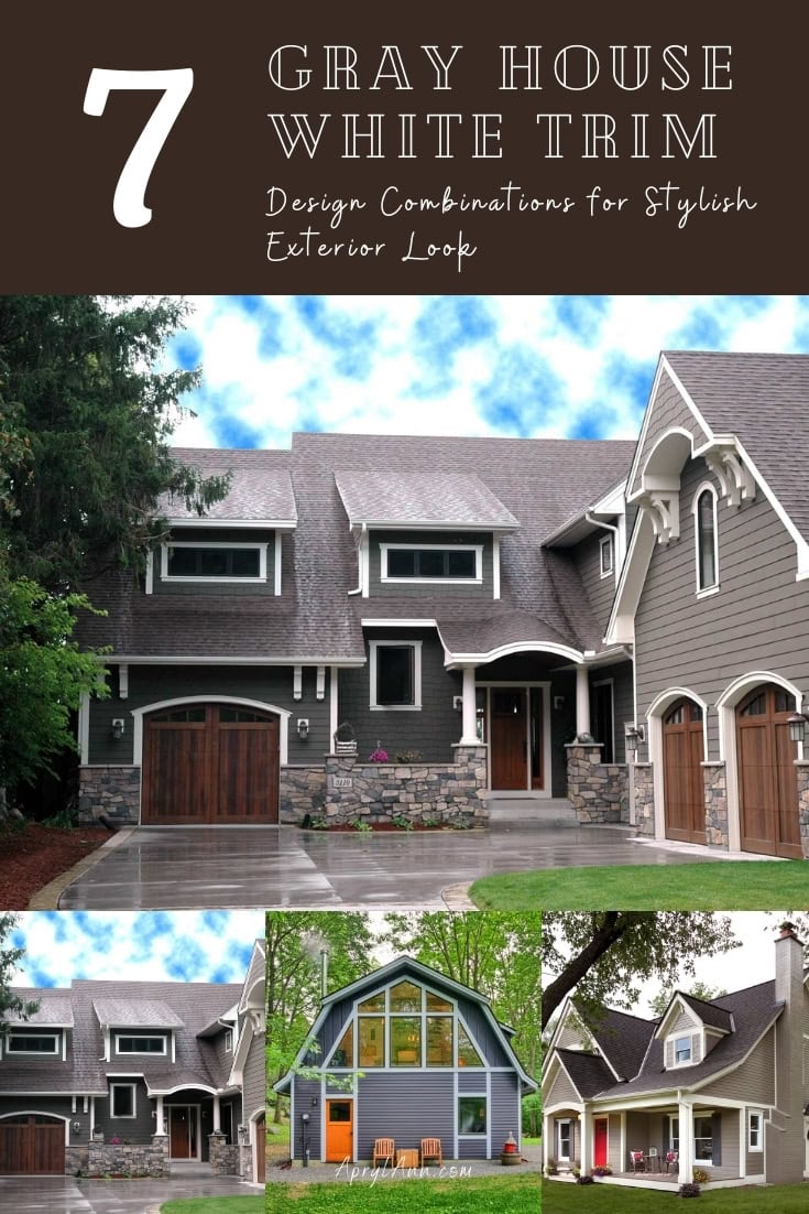 7 Awesome Gray House White Trim Design Combinations For Stylish Exterior Look Aprylann