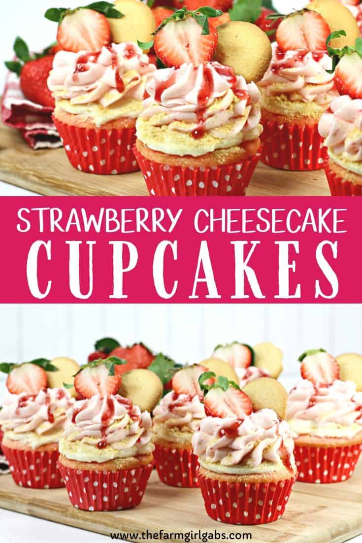 A Strawberry cupcake, fresh strawberries and a delicious cheesecake filling pair to make these delicious Strawberry Cheesecake Cupcakes. This strawberry cheesecake cupcake recipe is a real winner.