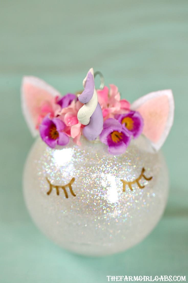 Unicorn Christmas Ornament The Farm Girl Gabs