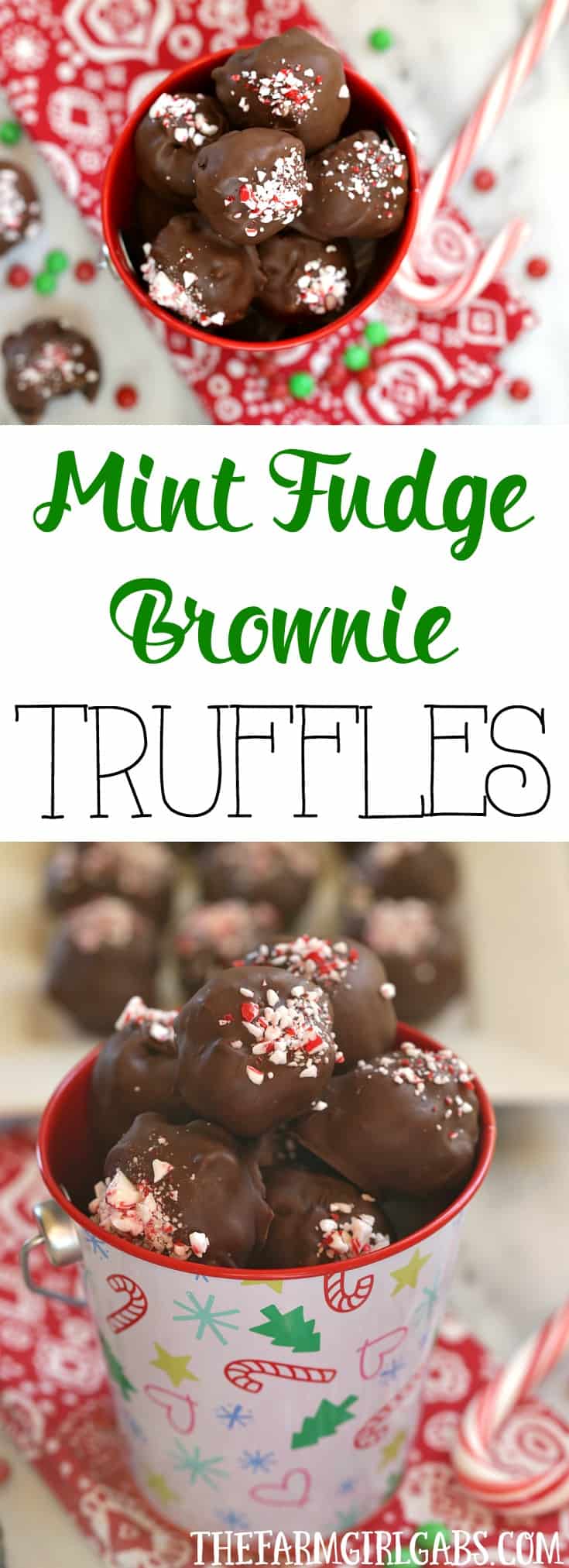 Fudge brownies and mint pair up to create these delicious Mint Fudge Brownie Truffles. This recipe is perfect for the holidays. #Ad #BakeInTheFun