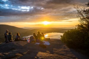 Hiking in Canada on IEC Visa at Sunset
