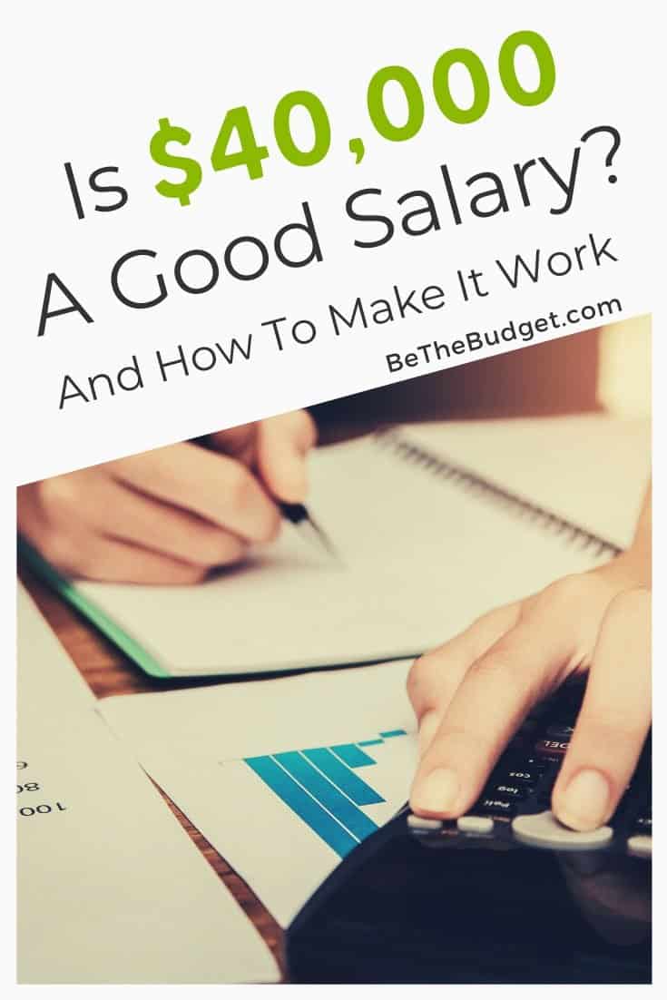 Is 40000 a good salary | Be the Budget