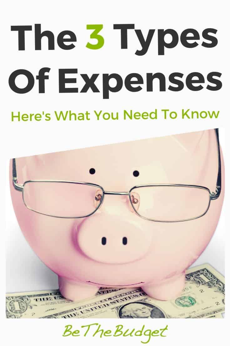 The Three Types Of Expenses | Be The Budget