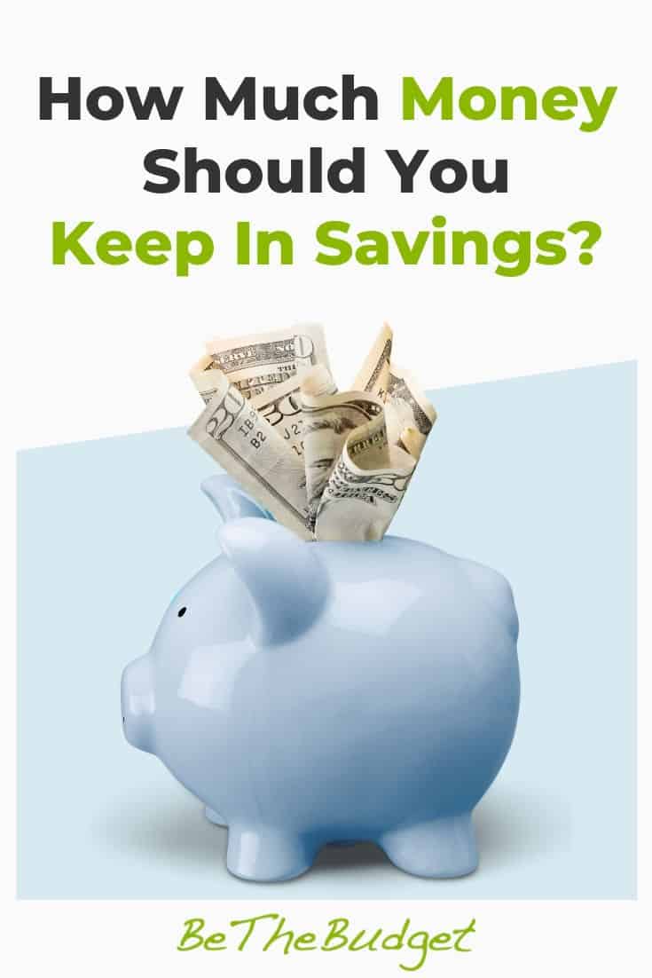How much should you keep in savings? | Be The Budget
