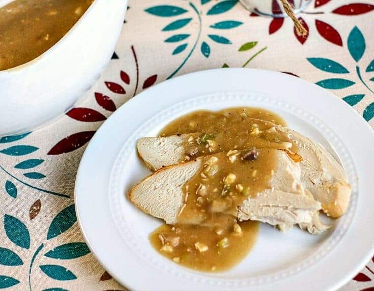 Homemade Mushroom Onion Turkey Gravy