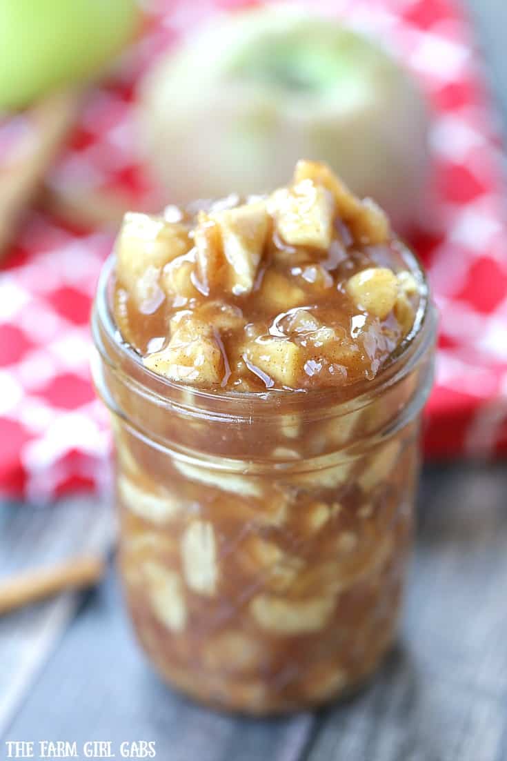 Homemade Apple Pie Filling - The Farm Girl Gabs®