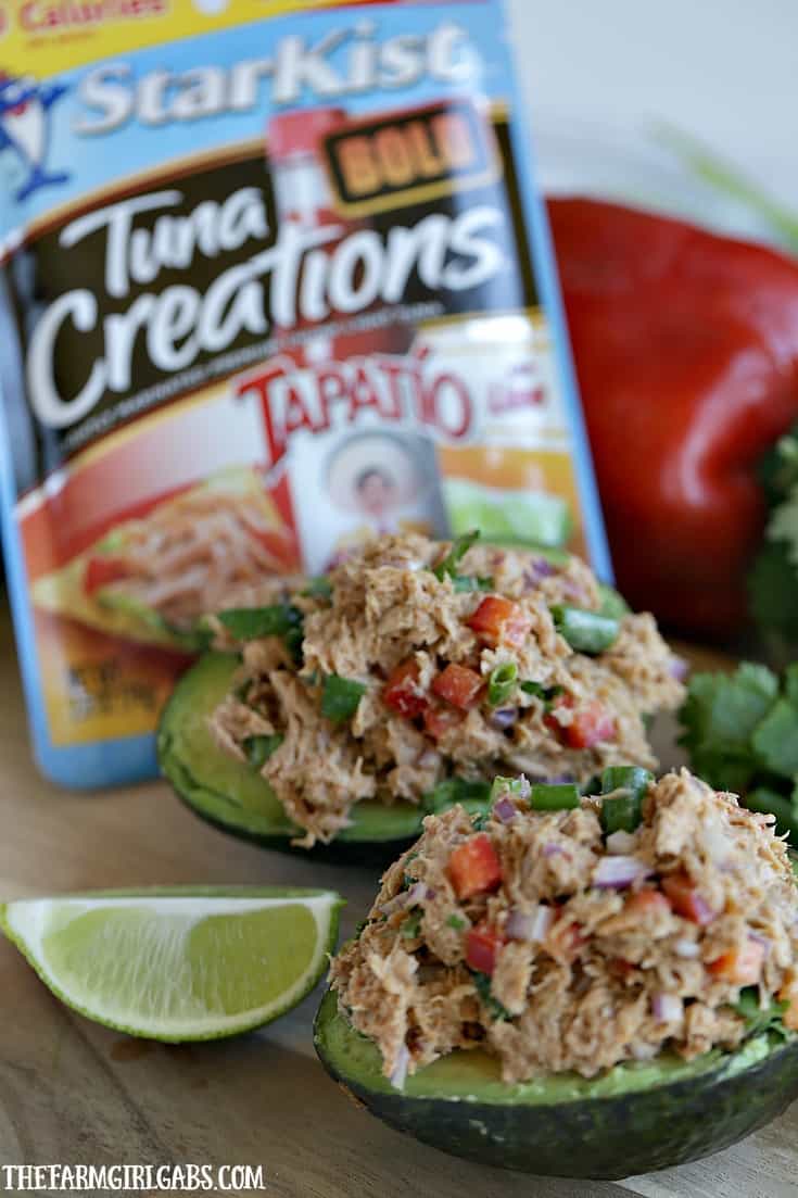 Spicy Tuna Stuffed Avocados The Farm Girl Gabs