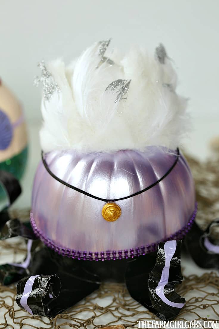 Little Mermaid Inspired Ursula Pumpkin The Farm Girl Gabs