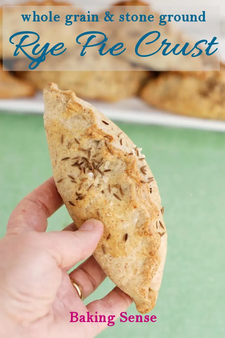 A savory, flaky pie crust with a special flavor and texture from rye flour. #recipe #easy #flaky #wholegrain #healthy #best #scratch #homemade