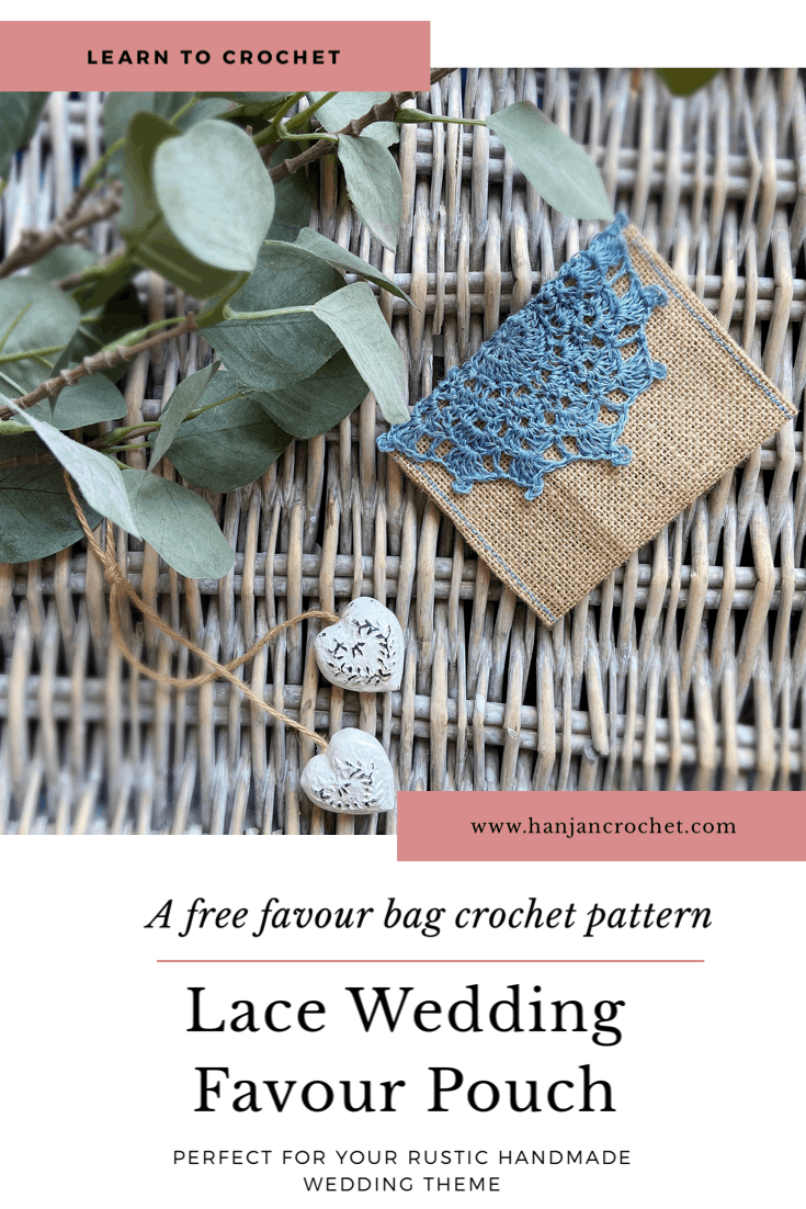 Crochet Wedding Favour Bags a free pattern HanJan Crochet