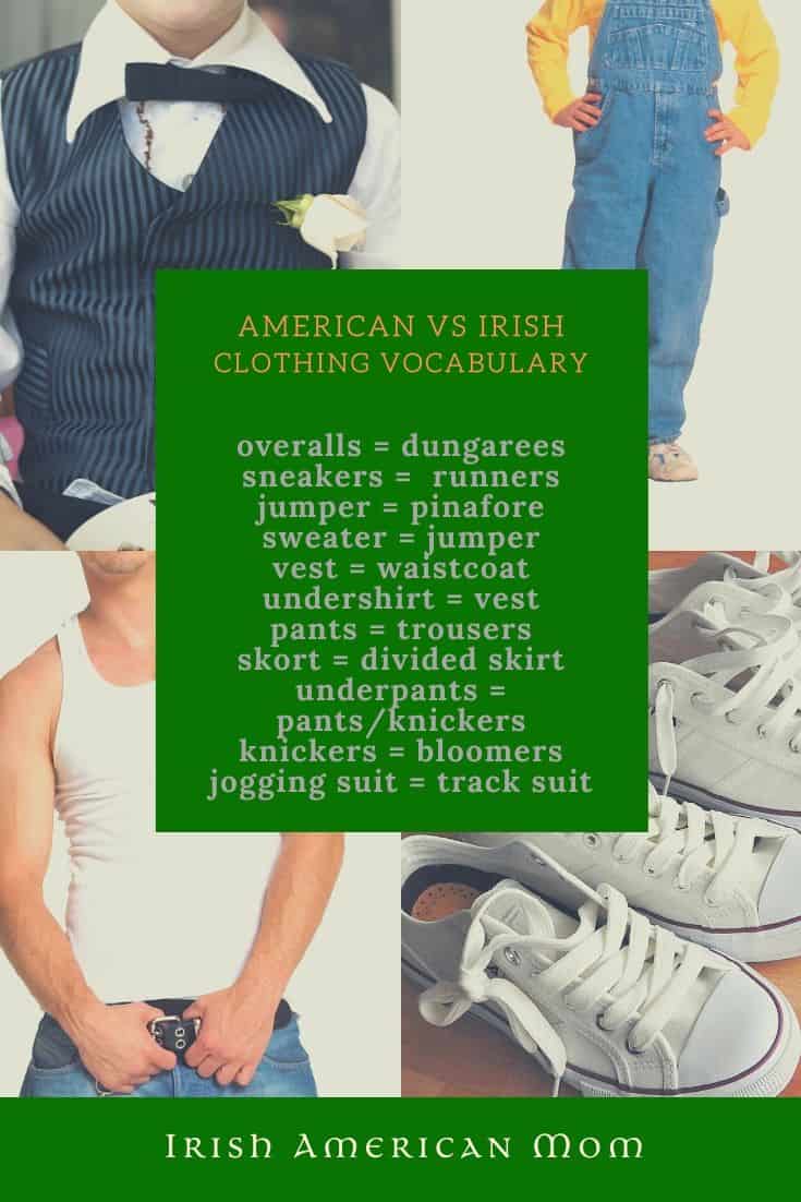The Irish American Clothing Dictionary Irish American Mom