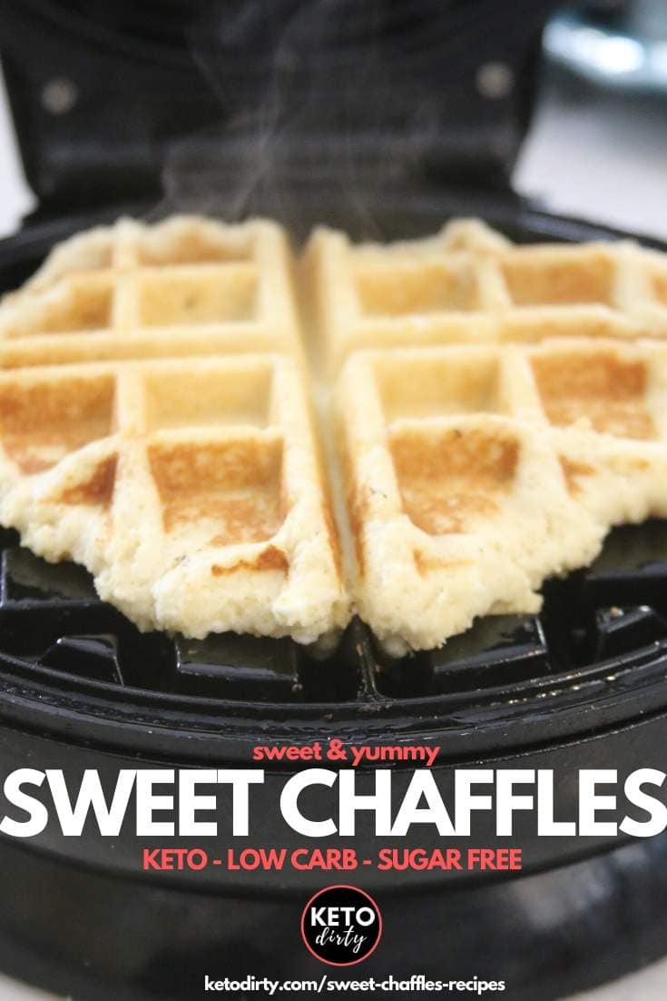 Sweet Chaffles Recipe - Perfect Keto Dessert For When You Want Sugar 2 sweet chaffles recipe