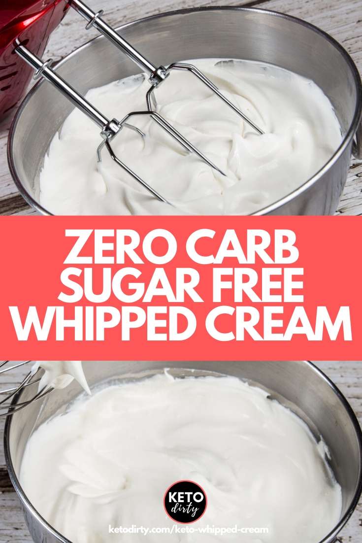 Keto Whipped Cream Recipe Zero Carbs and Sugar Free