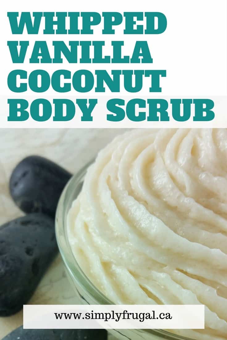 A Homemade Christmas Gift Whipped Vanilla Coconut Body Scrub
