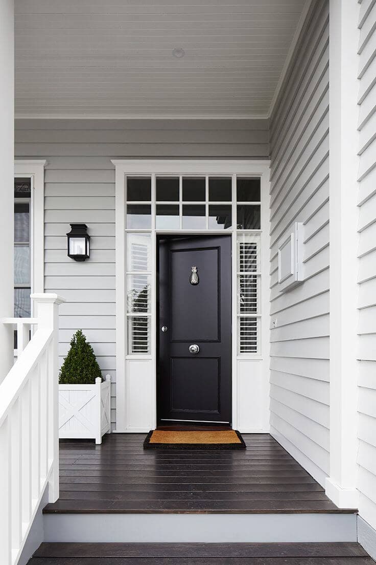 LIGHT GREY TONE PORCH PAINT COLOR IDEAS