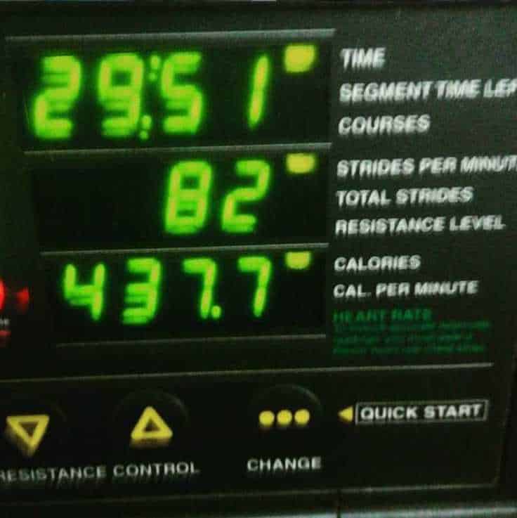 exercise bike display