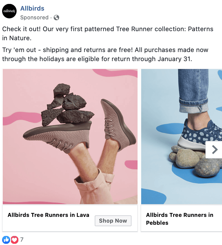 Facebook Ad Carousel