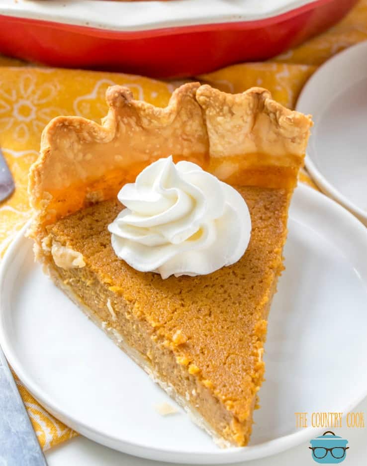 slice, Brown Sugar Pumpkin Pie