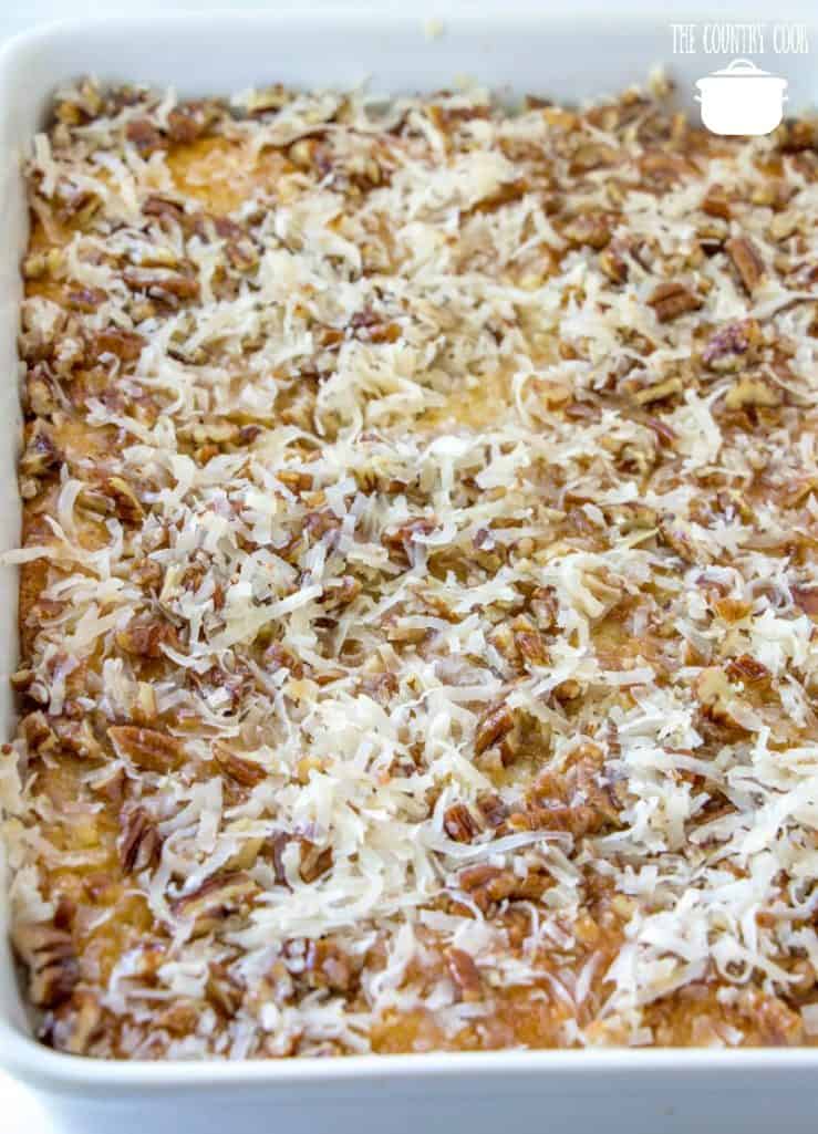 Homemade Southern Fruit Cocktail Cake The Country Cook dessert