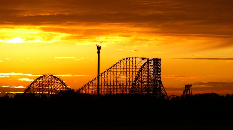 Foto: Heide Park Resort, Colossos Sonnenuntergang