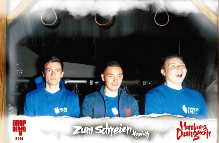 Foto: Freizeitparkinfos.de, Hamburg Dungeon, Onride Foto Drop Dead