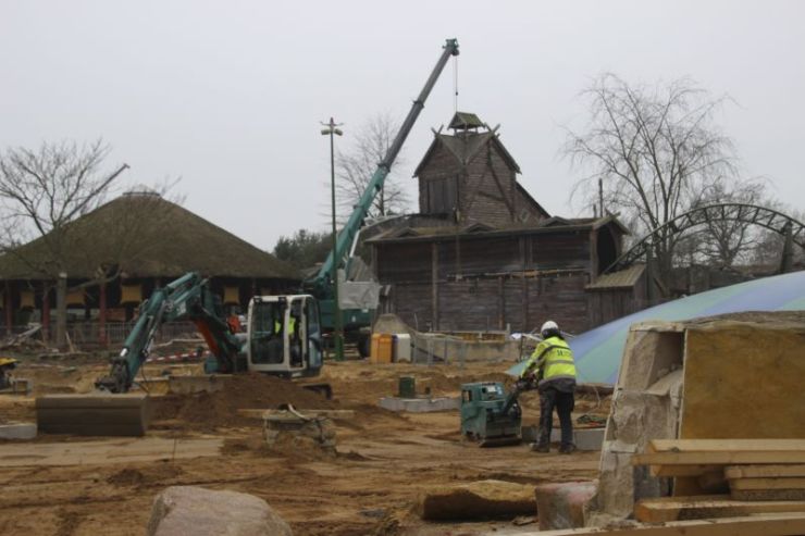 Foto: HANSA-PARK, Kärnan 2015, Bau-Update 12.02.2015