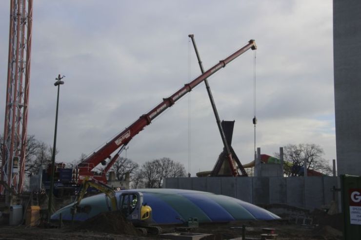 Foto: HANSA-PARK, Kärnan 2015, Bau-Update 04.03.2015
