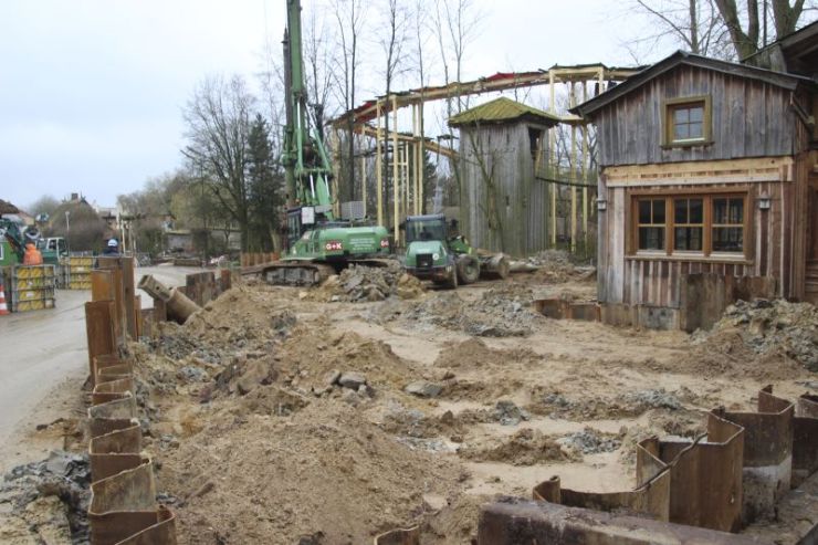 Foto: HANSA-PARK, Kärnan 2015, Bau-Update 23.02.2015