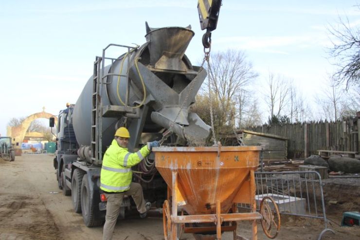 Foto: HANSA-PARK, Kärnan 2015, Bau-Update 18.02.2015