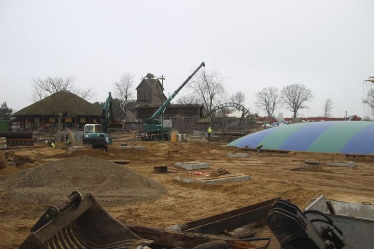 Foto: HANSA-PARK, Kärnan 2015, Bau-Update 13.02.2015