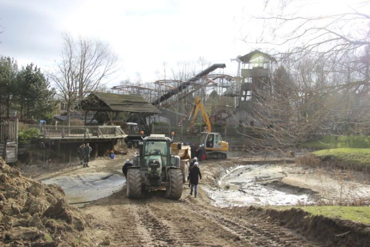 Foto: HANSA-PARK, Kärnan 2015, Bau-Update 10.02.2015