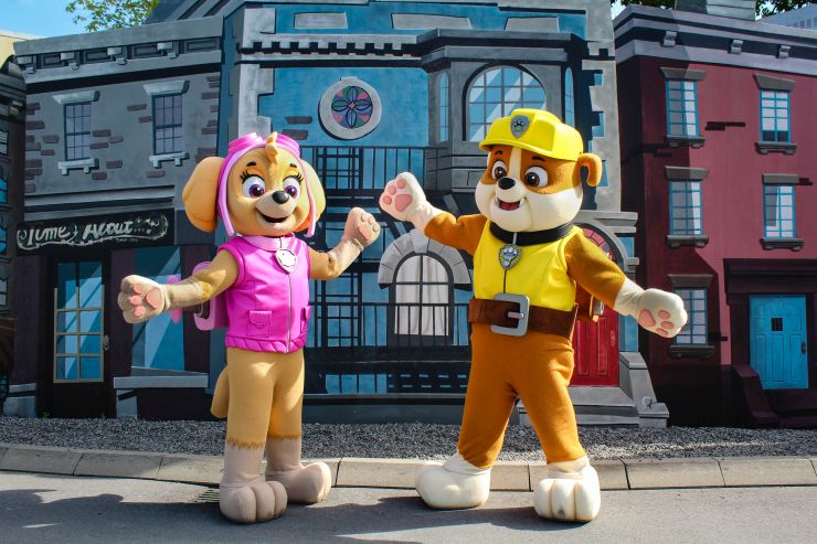 Paw Patrol Skye und Rubble im Movie Park Germany