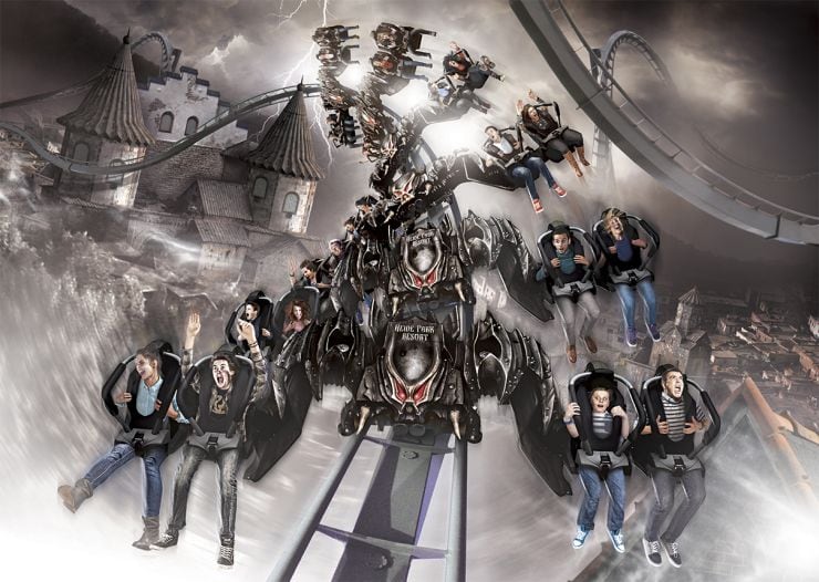 Foto: Heide Park Resort, Flug der Damonen